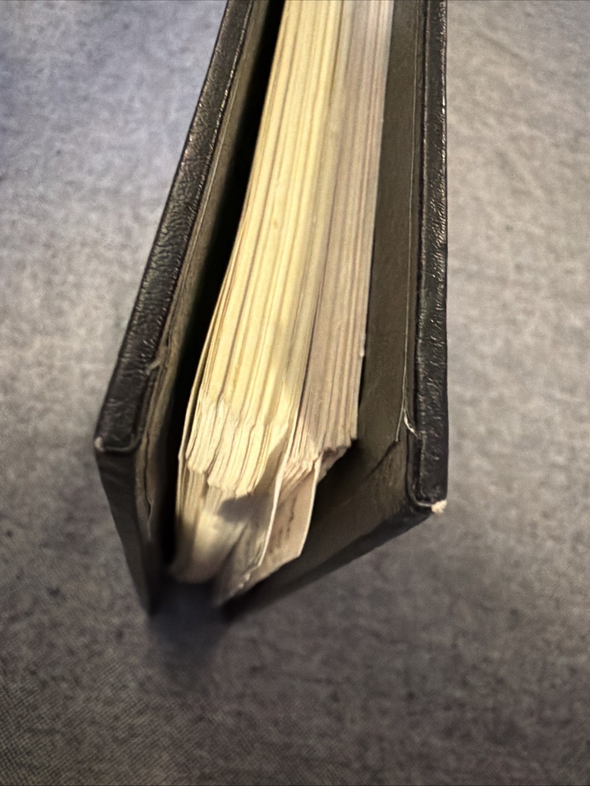 Vintage Black Ledger Binder with Blank Ledger Pages and A-Z Tabs