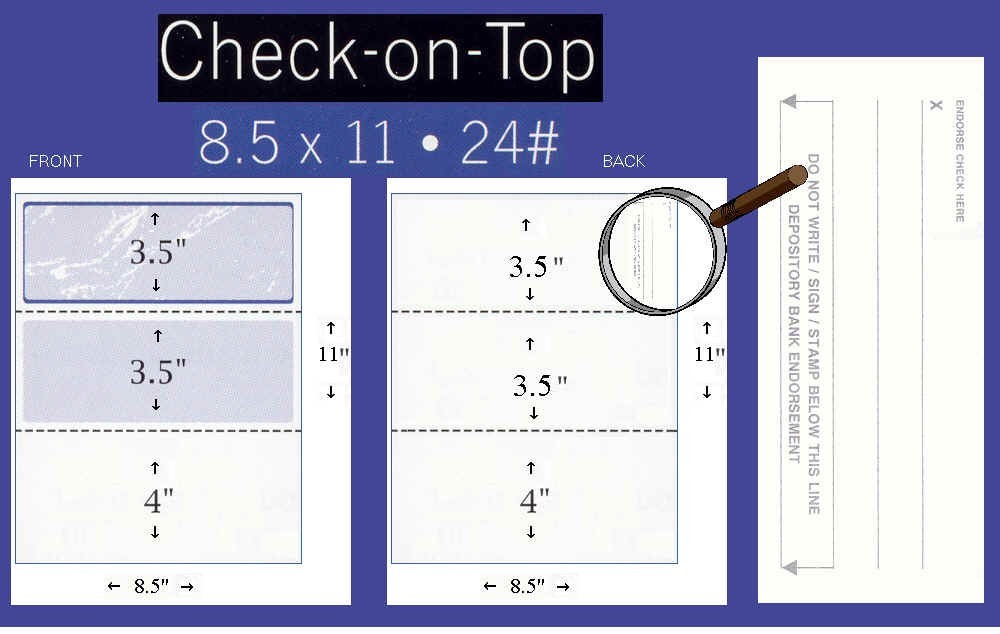 500 Blank Security Check Paper Stock – Checks on Top (Stone Burgundy)
