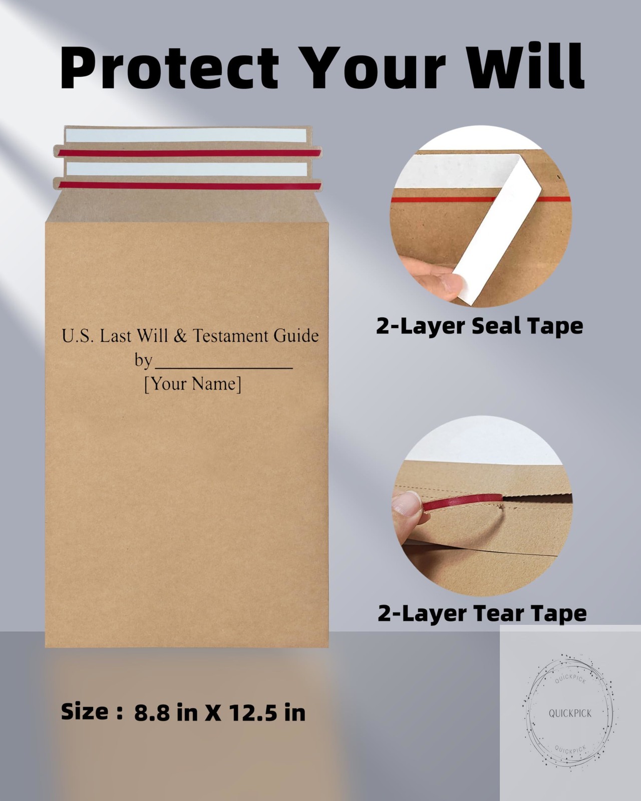 2025 Last Will and Testament Kit (3-Pack) DIY Estate Planning Forms, Lawyer-Prep