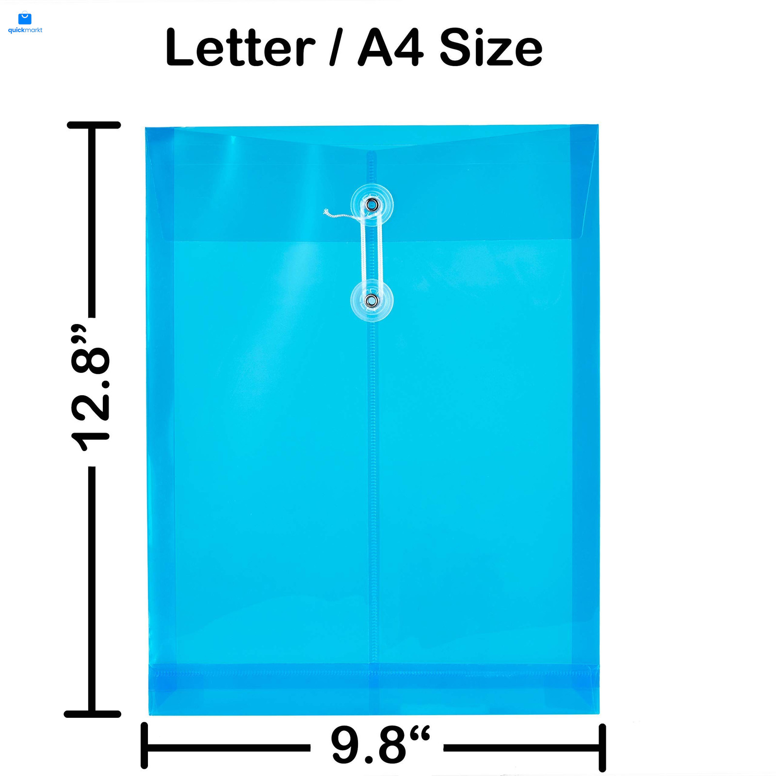 6 Pack Plastic Envelopes Poly Expandable Assorted Colors 6