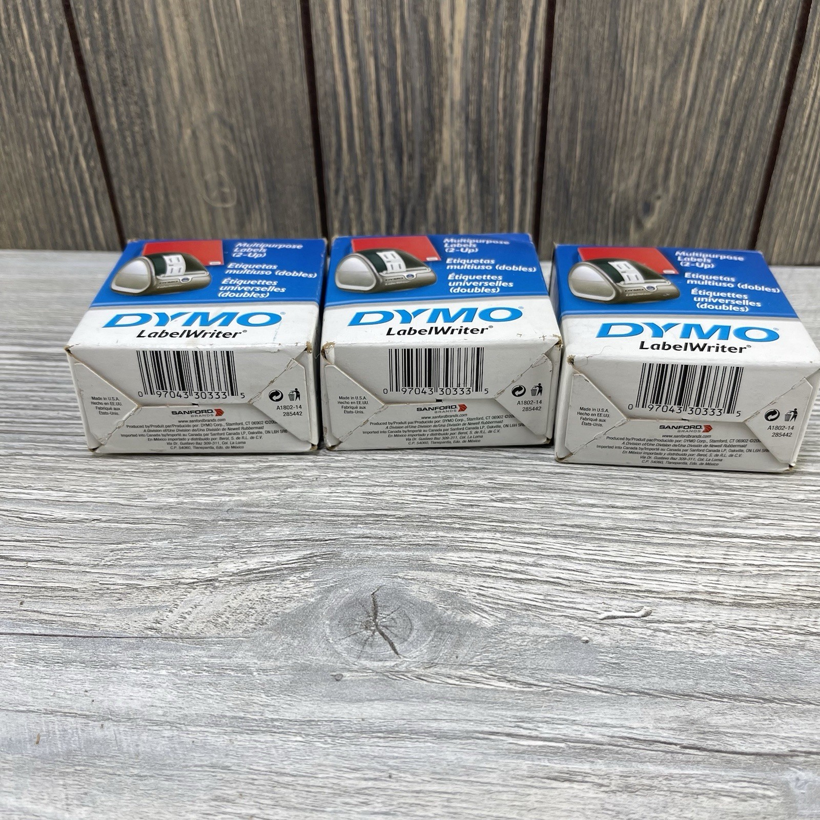 DYMO LabelWriter Multipurpose Labels 1/2 x 1 White 1000 Labels/Roll 30333 Lot 3