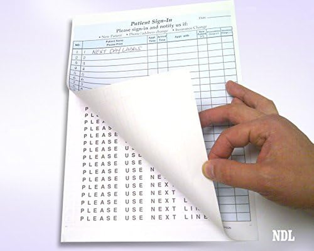 Nextdaylabels Patient Sign-In Sheets – HIPAA Compliant, 3-Part Carbonless NCR Fo