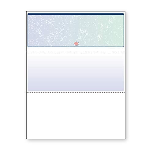 High Security Check Paper – Blue/Green Prismatic – 500 Blank Business Checks – Q