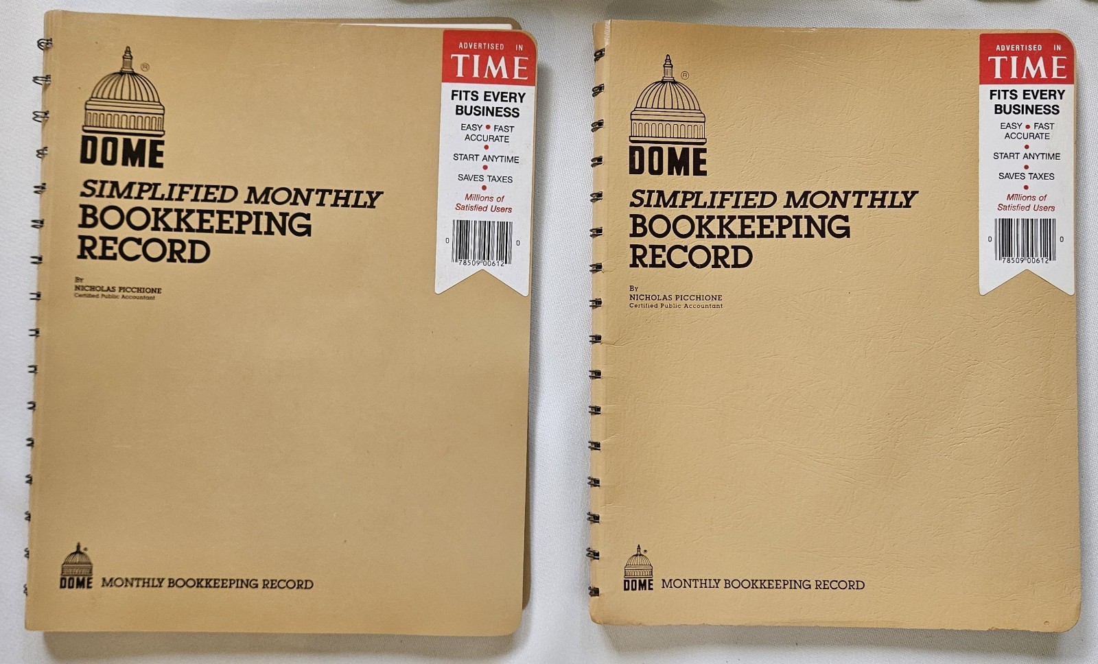 DOME Simplified Monthly Bookkeeping Record # 612 Vintage Business Tax Organizer