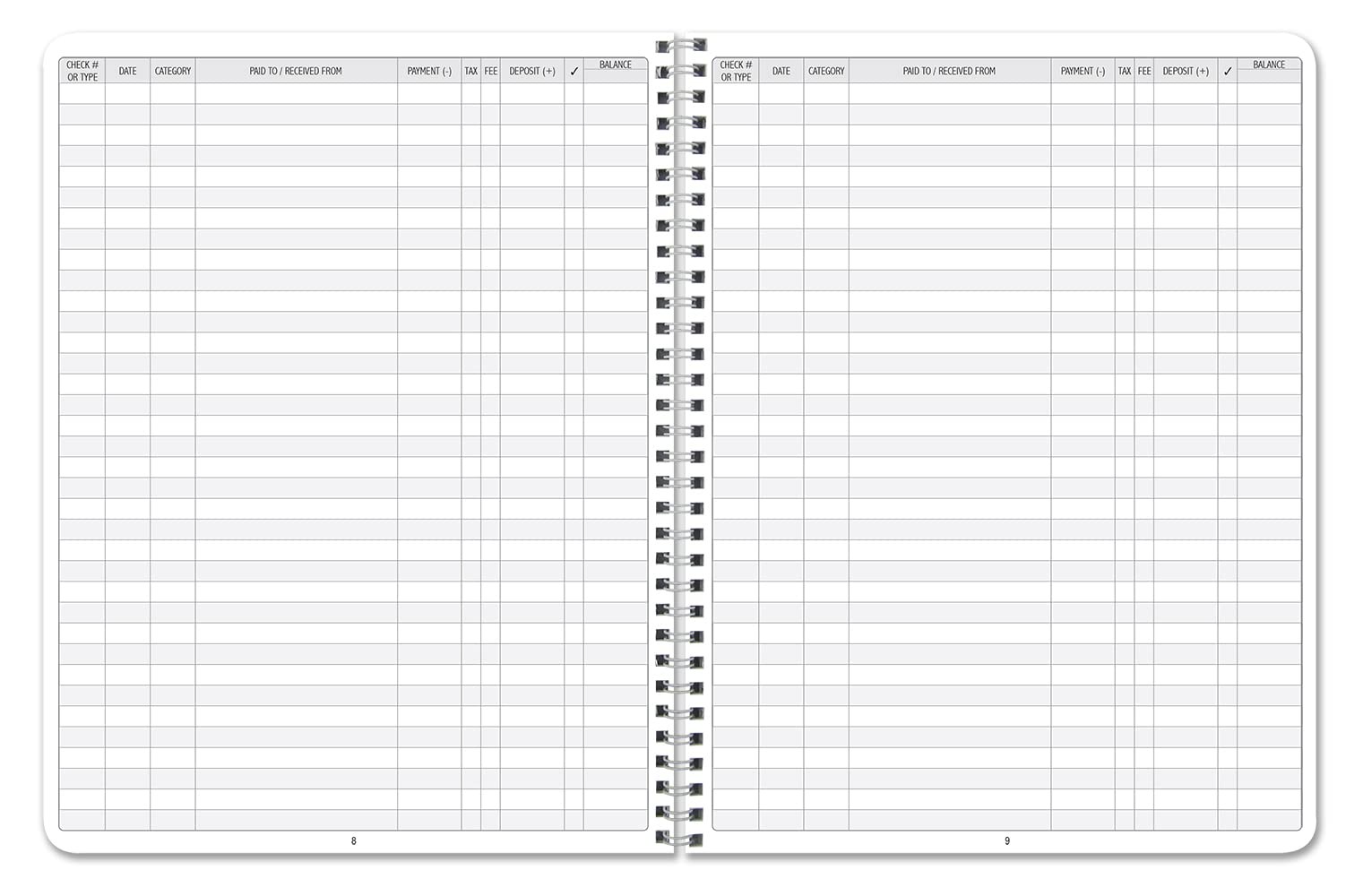 Check Register Book/Transaction Records Log Book/for Personal or Professional…