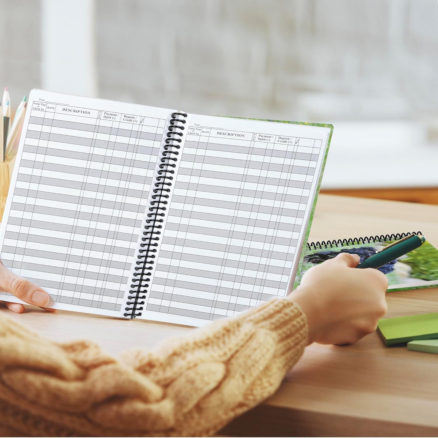 Puppy Check Book & Debit Card Register, 1-Pack, Standard Edition