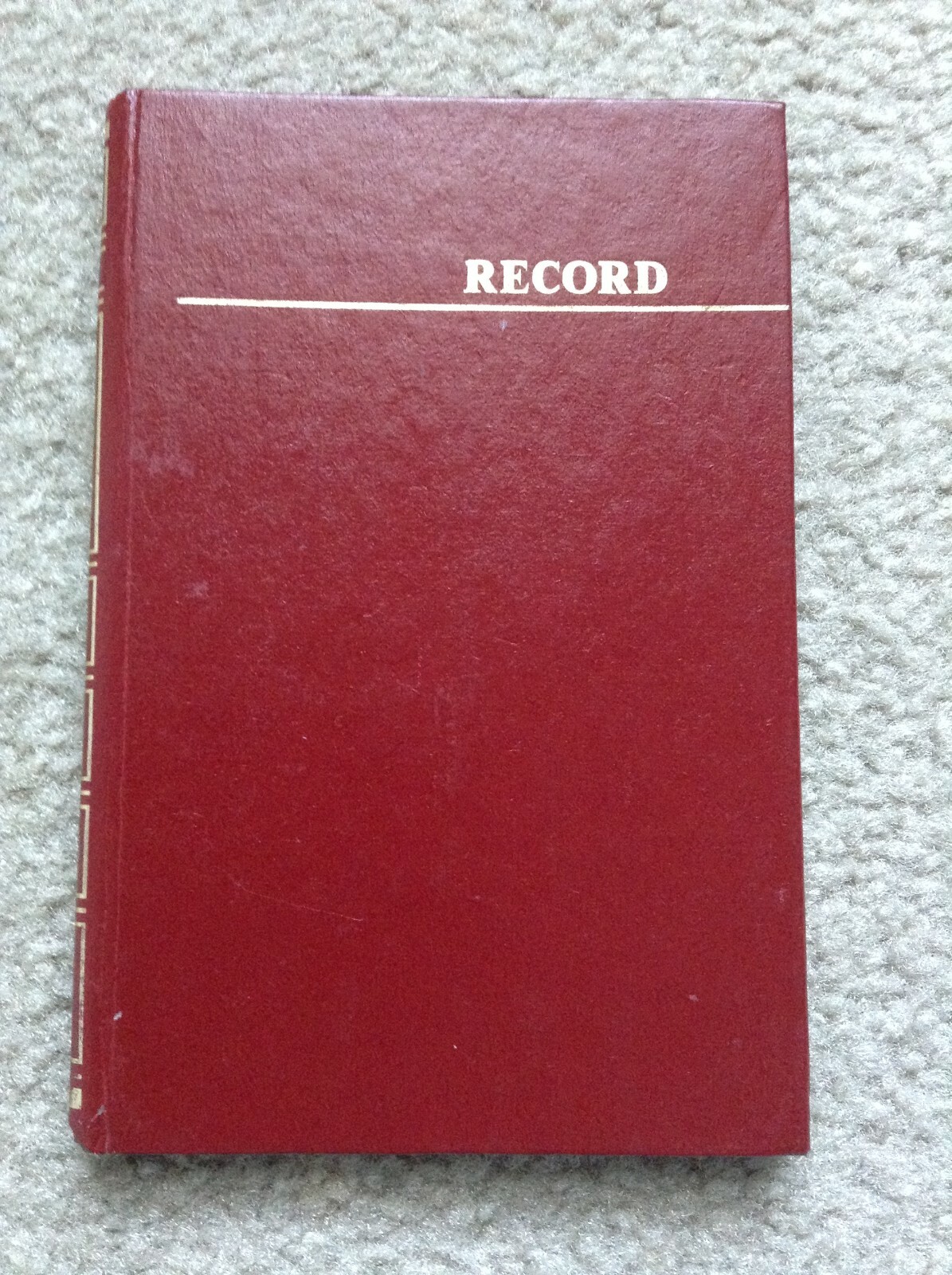 NEW National Avery 4 Account Record Notebook Green Red Black 9 5/8×6.25 7.5×9.5