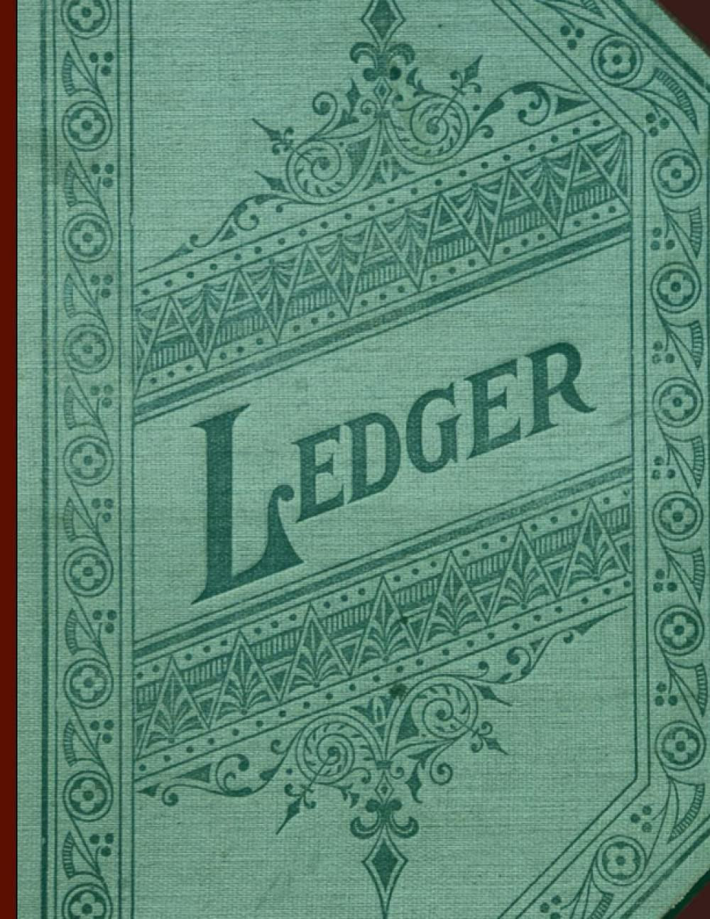 Ledger: 3 Column Accounting Ledger Book 8.5X11″ 100 Pages