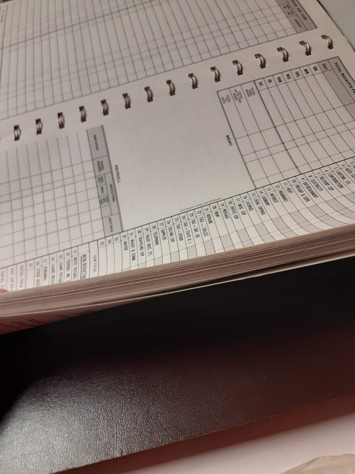 Vintage Dome Simplified Weekly Bookkeeping Record No 600 Ledger brown