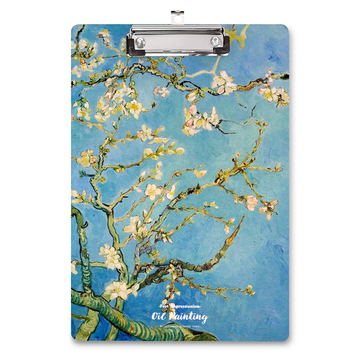 WAVEYU Green Flowers Hardboard Clipboard for Women, Letter Flower 02