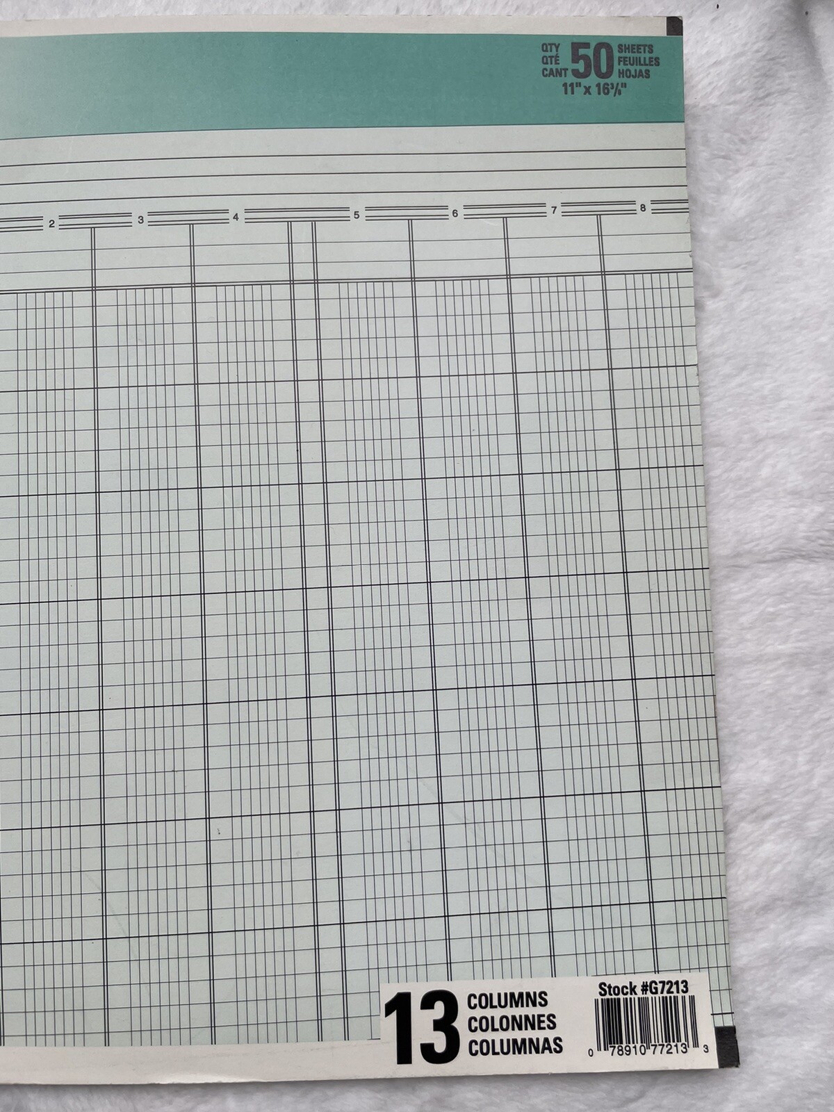 Wilson Jones Columnar Pad, Columnwrite, 11″ X 16 3/8 , 13 Columns, 50 Sheets