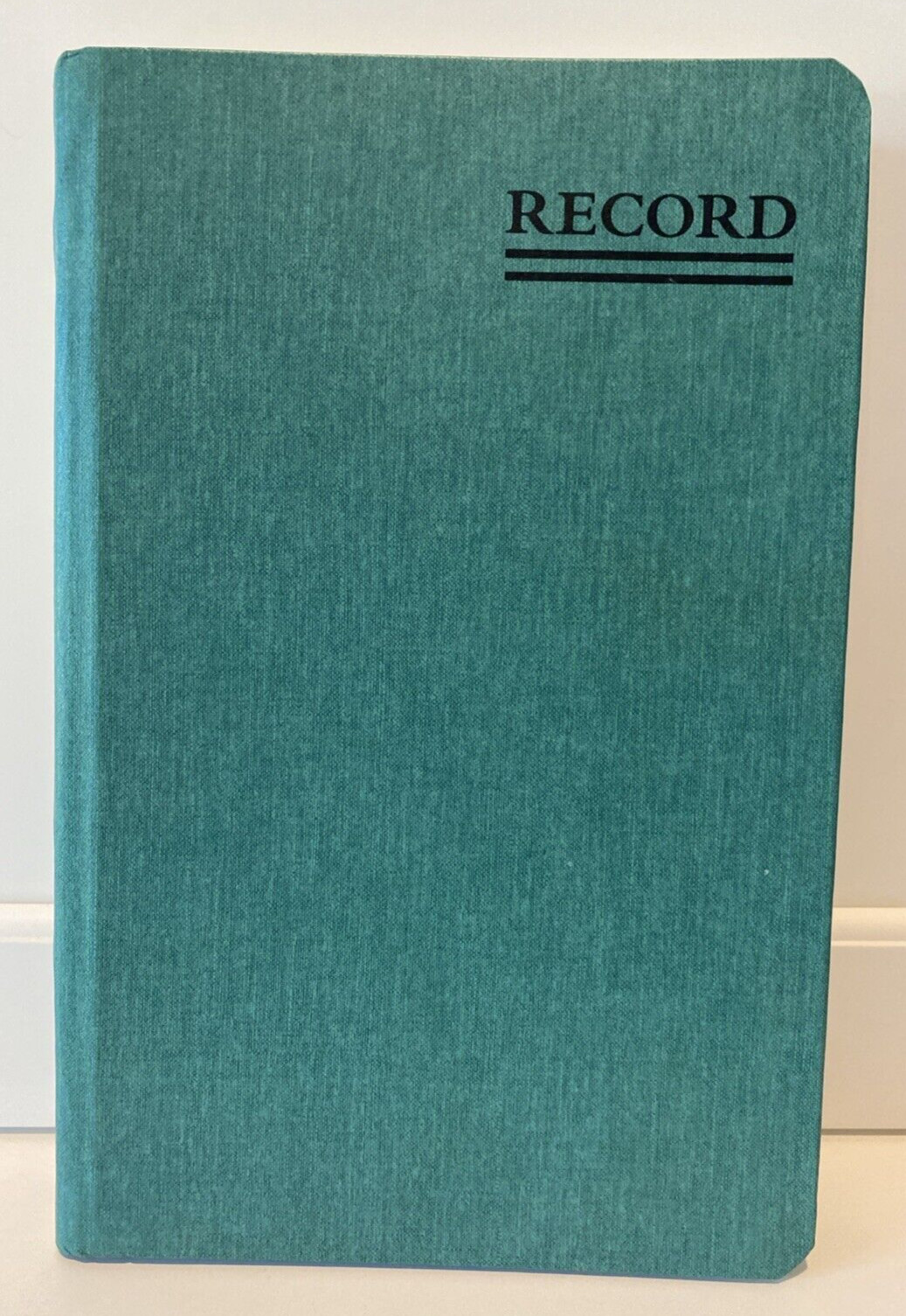 Vtg National Brand 56-521 Record Book, Rounded Corners, 9-5/8 x 6-1/4″, 200 pg