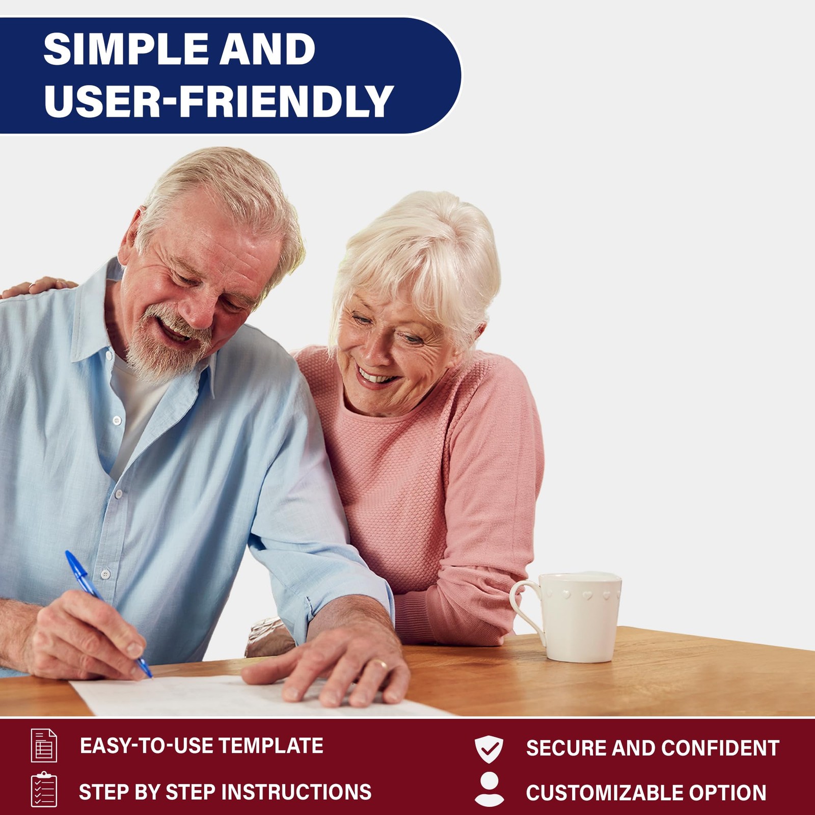 Last Will & Testament Kit 2025 – Easy Legal Will for Seniors & Young Adults, …