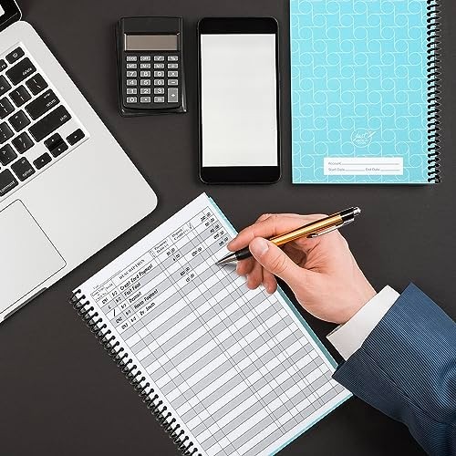 Premium Check Book Register & Debit Card Ledger Notebook – Expense Tracker, 2 Pc