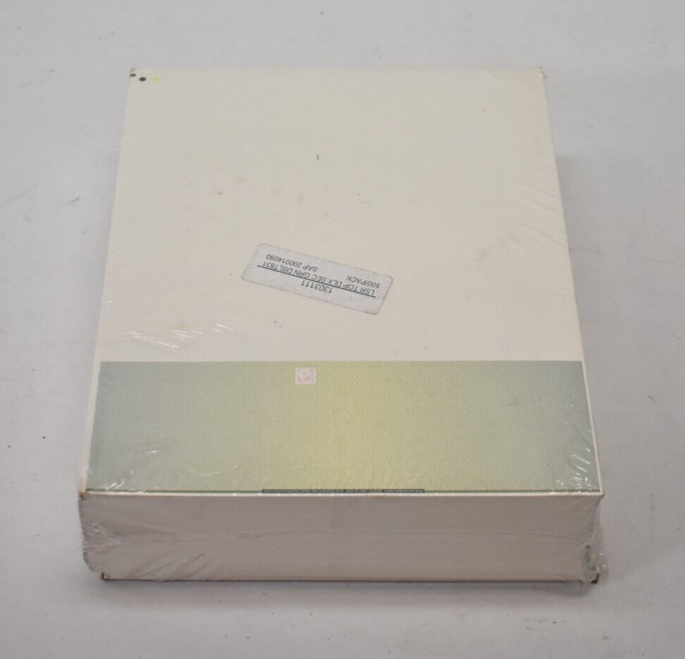 Deluxe Security Top Blank Laser Checks DSLT831 500 pack 8-1/2″ x 11″ Green
