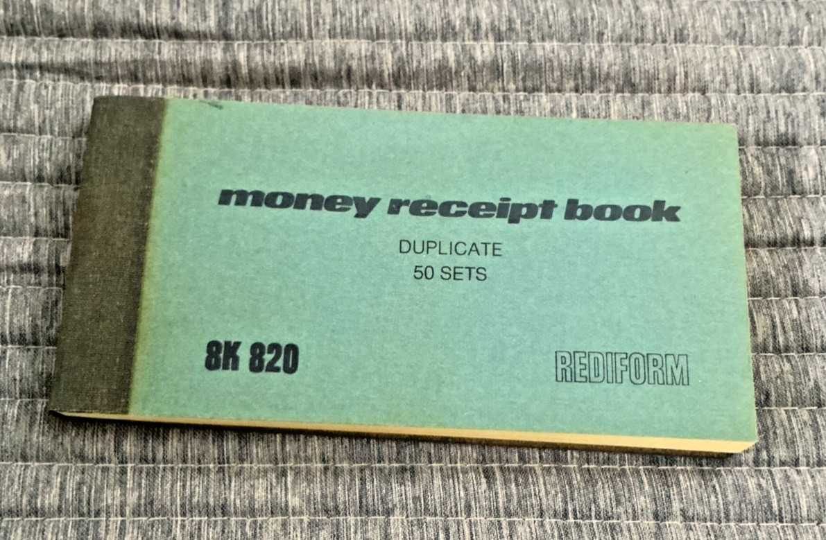 Rediform Money Receipt Book Duplicate 8K 820 50 Sheets With Carbon Paper