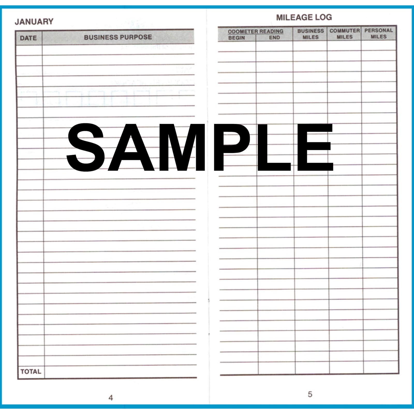 Dome Auto Mileage Log, Undated, 32 Forms [Set of 3] 6 1/2 In X 6 1/4 In, Gray