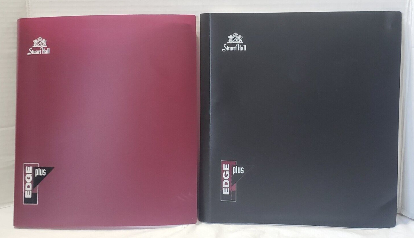 2 Stuart Hall EDGE Plus Spiral 1 Subject Perforated Notebook plastic cover 51620