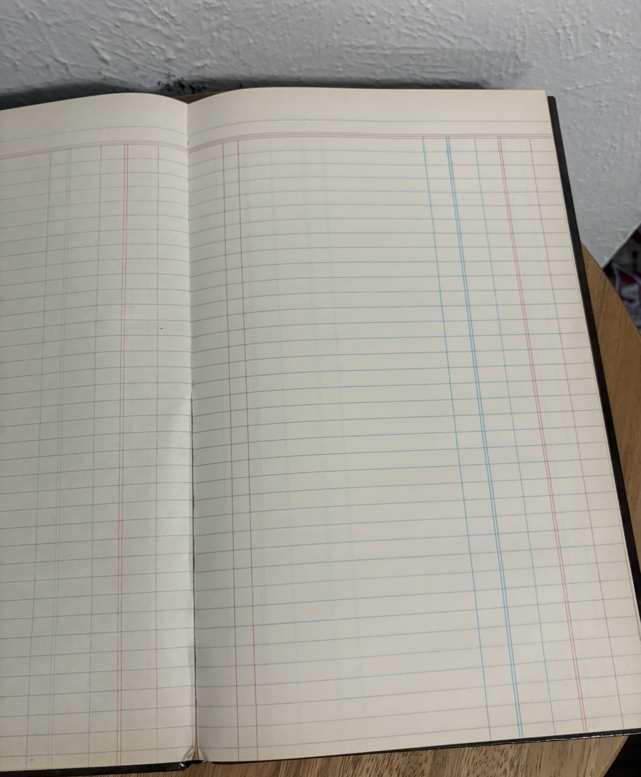 Vintage Cash Journal Ledger Unused Accounting Book