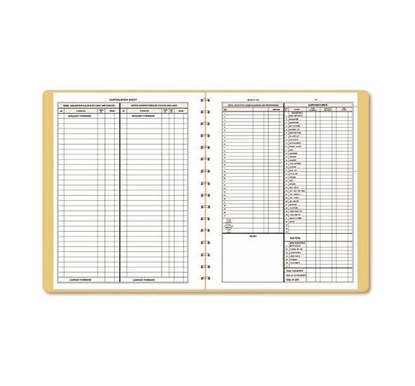 Dome Simplified Monthly Bookkeeping Record Accounting 8.75″X11.25″ Office Home