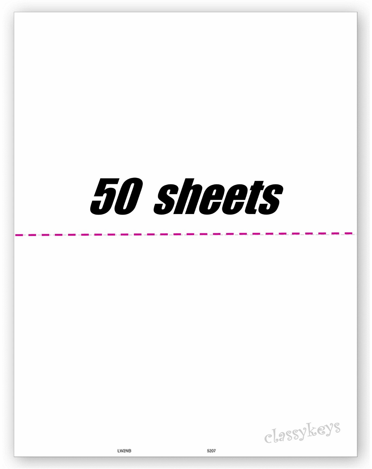 2023 Blank Tax Forms:: 2-up W-2 or 1099 without backer, 50 sheets #TF5207 LW2NB