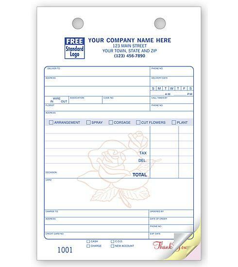 Nebs Deluxe 672 Florist Register Forms – Large Classic / 5.5″ x 8.5″