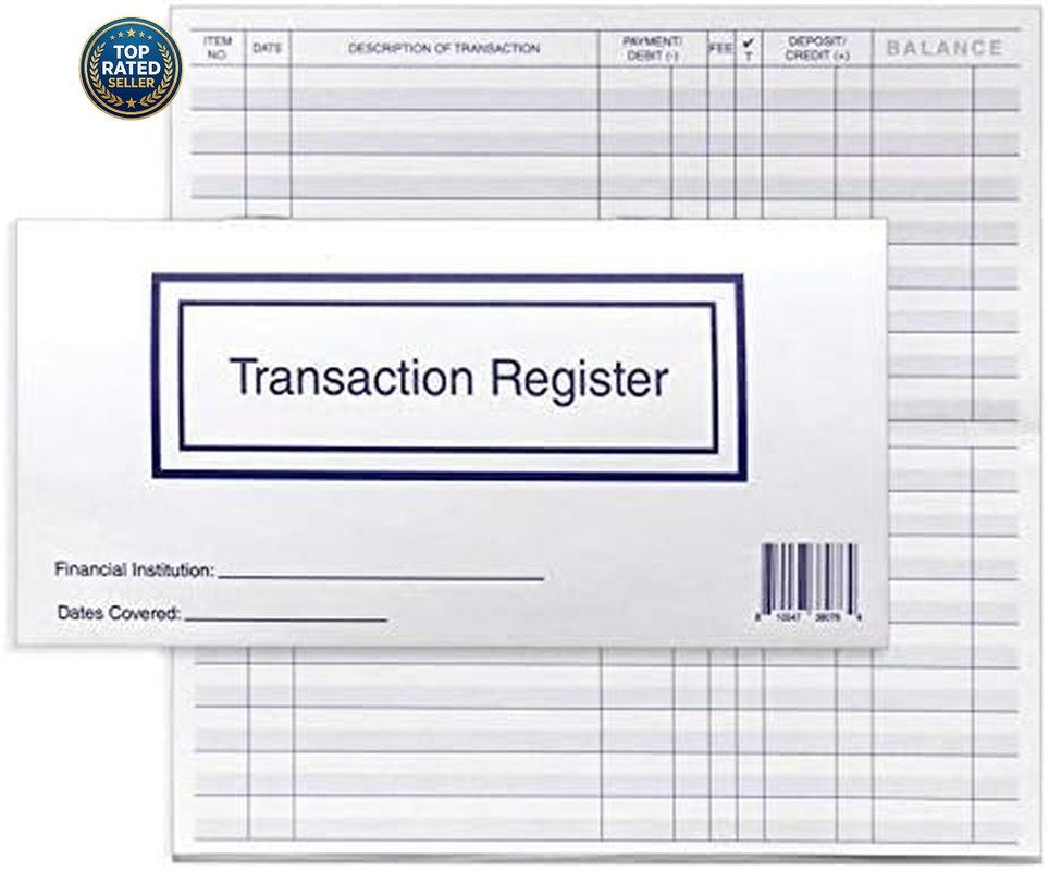 Checkbook Registers for Personal Checkbook, Transactions Ledgers, Pack of 10,…