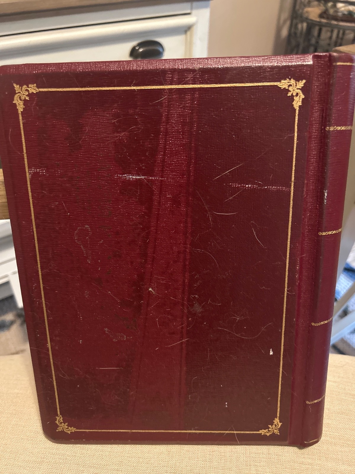 Wilson Jones Style Minute Book Binder 8.5″ x 11″ Letter Red 90 Pgs Antique?