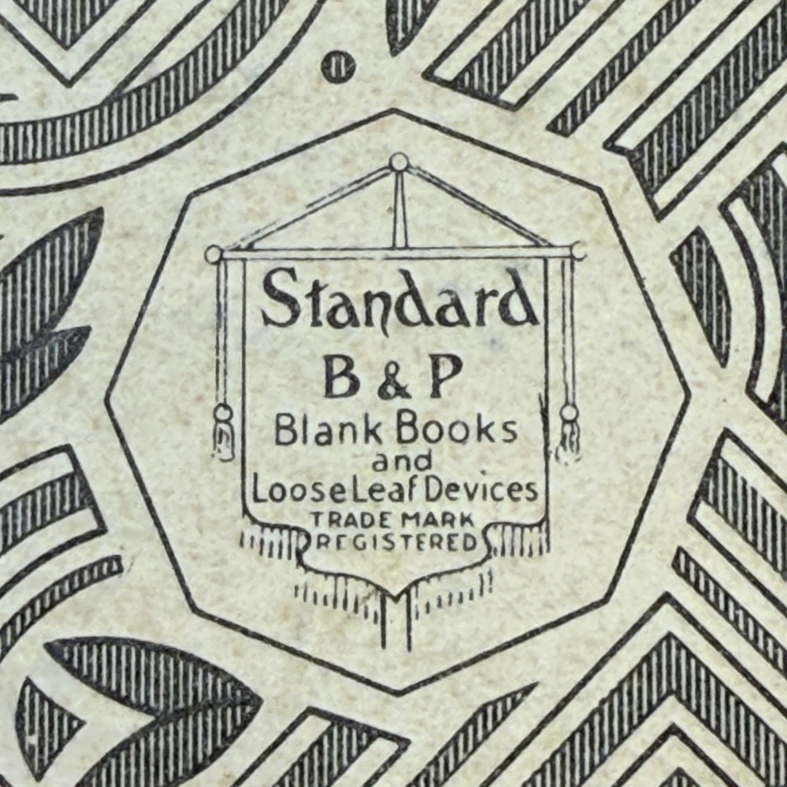 Standard Boorum & Pease No. 6215 1/2 B Two Post Hinge Ledger Paper Made In USA