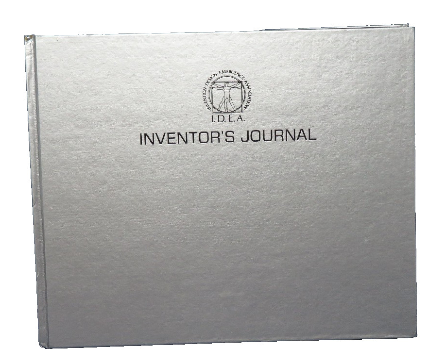 I.D.E.A Inventor’s Journal Hard Cover Note Book Silver Size 9 x 10.5