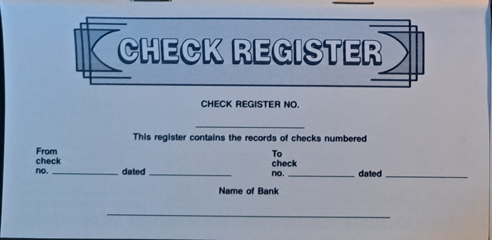 Checkbook Transaction Registers Brand New BUNDLE LOT OF 5