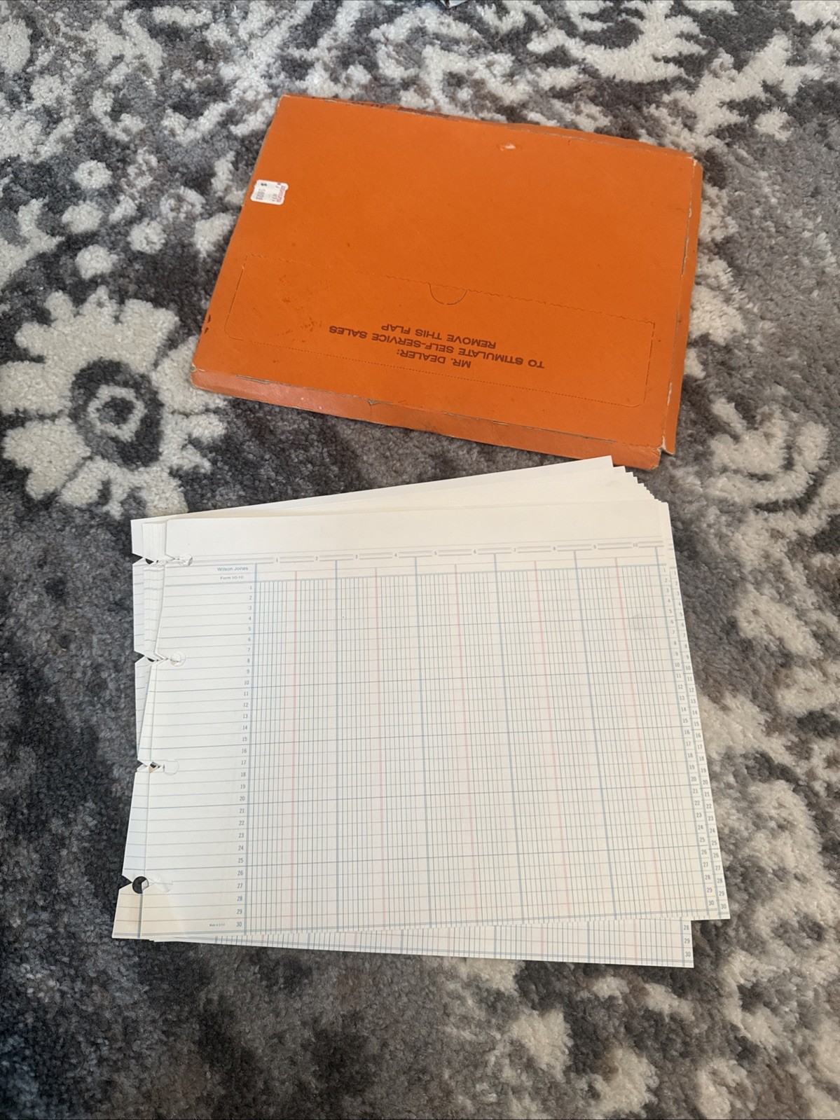 Wilson Jones Multiplex Columnar Form 10-10 Accounting Sheets 20 Sheets