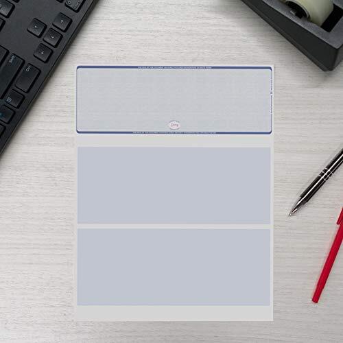 Blank High Security Top Computer Checks 250 Blue Laser Checks