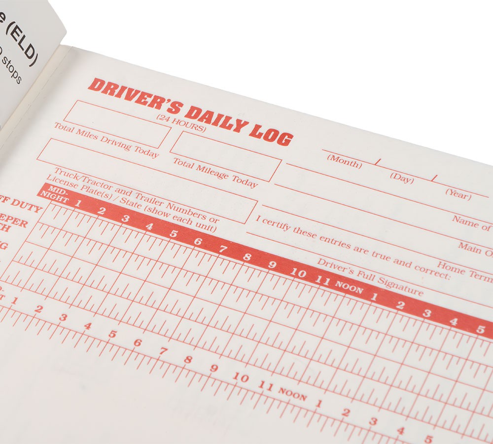 20PK ELD Backup Driver Log Books for Truck Drivers w/ Inspection Report