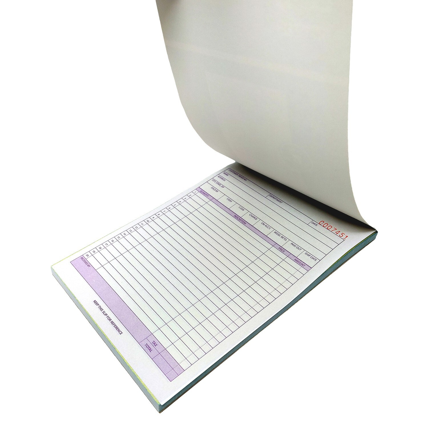 5PK Carbonless Sales Order Receipt Record Book 2 Part 50 Sets Duplicate Copy New