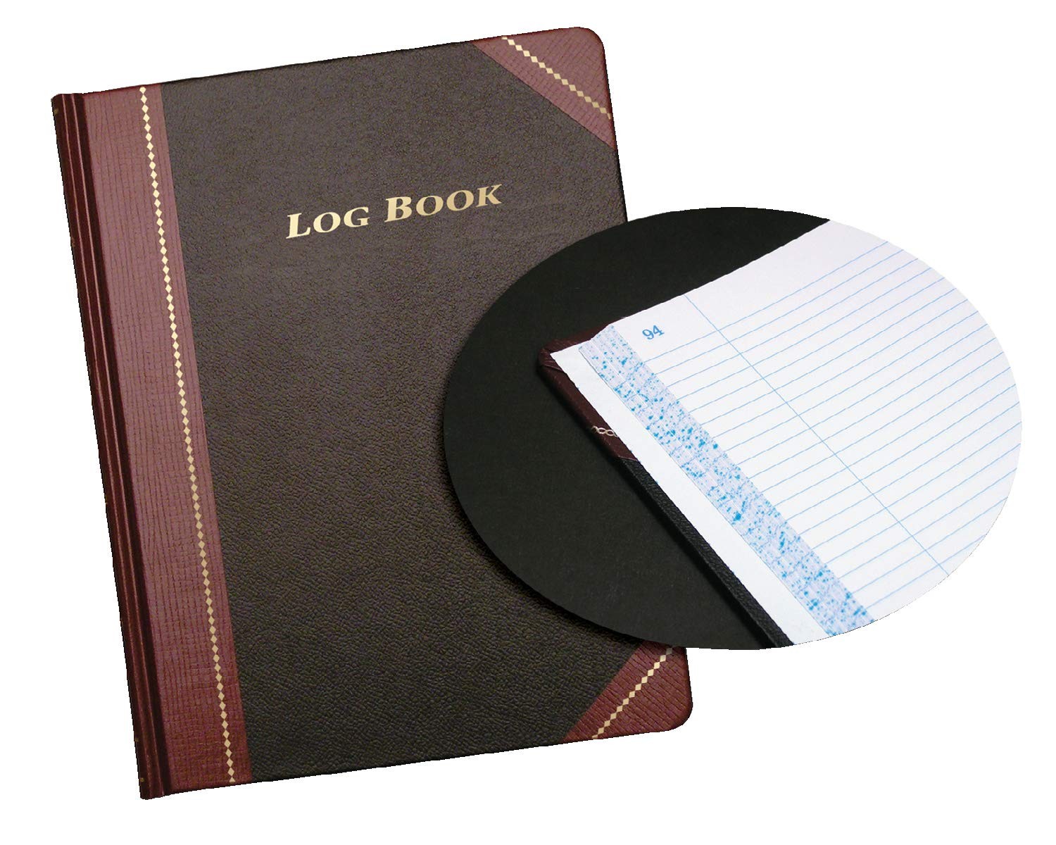 Black Maroon Hardbound Columnar Account Book Acid Free Paper 80 Pages