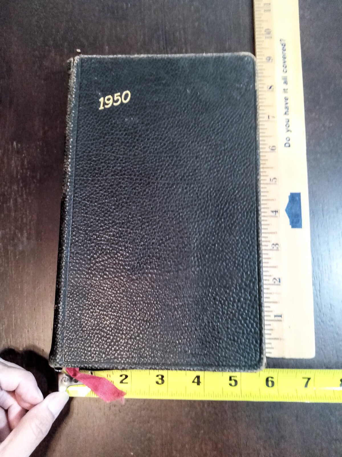 Vintage Ledger Book 1950 from National Blank Book Co. USA journal diary