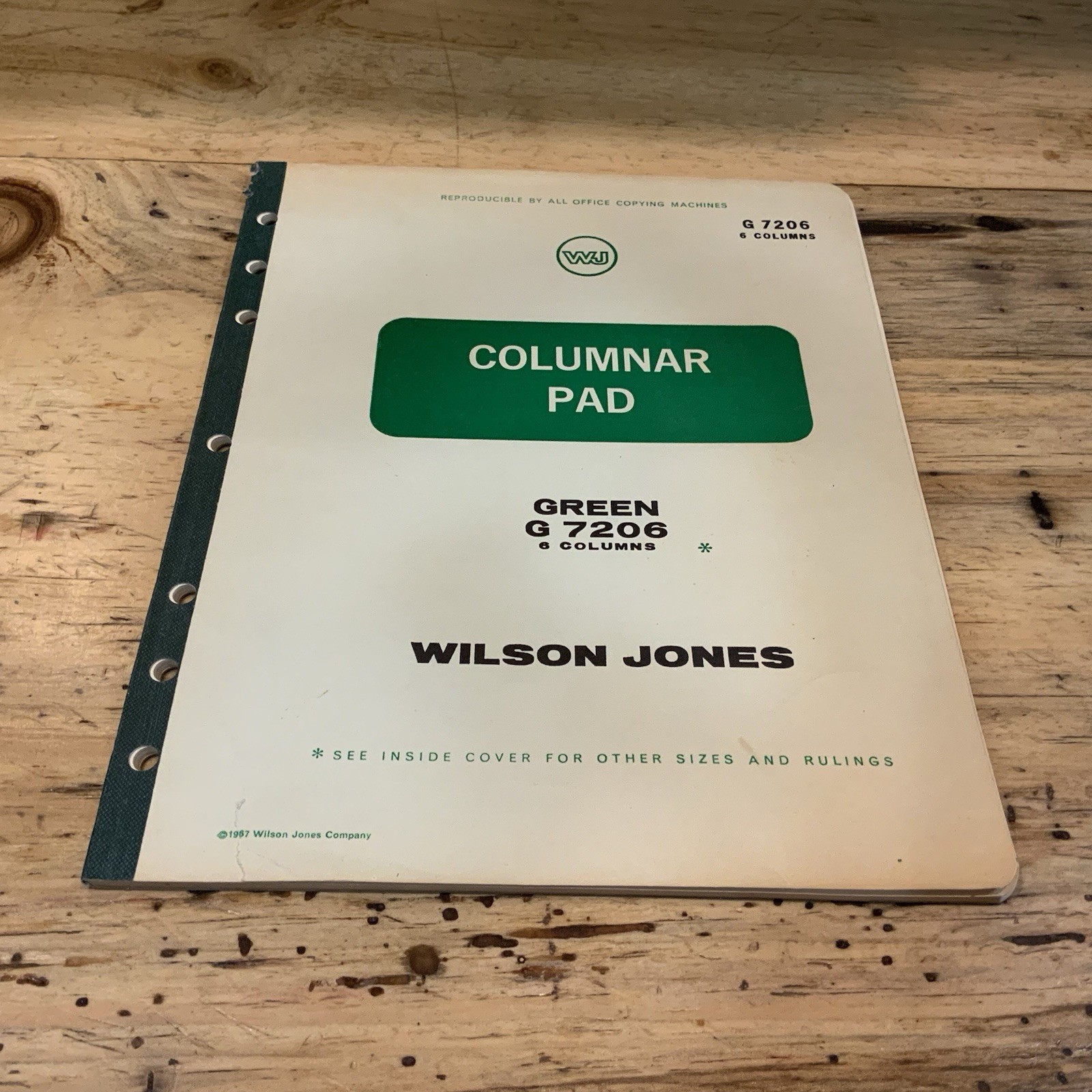 Lot 2 Vintage Columnar Pads Wilson Jones Boorum Pease 6 Column USA Accounting