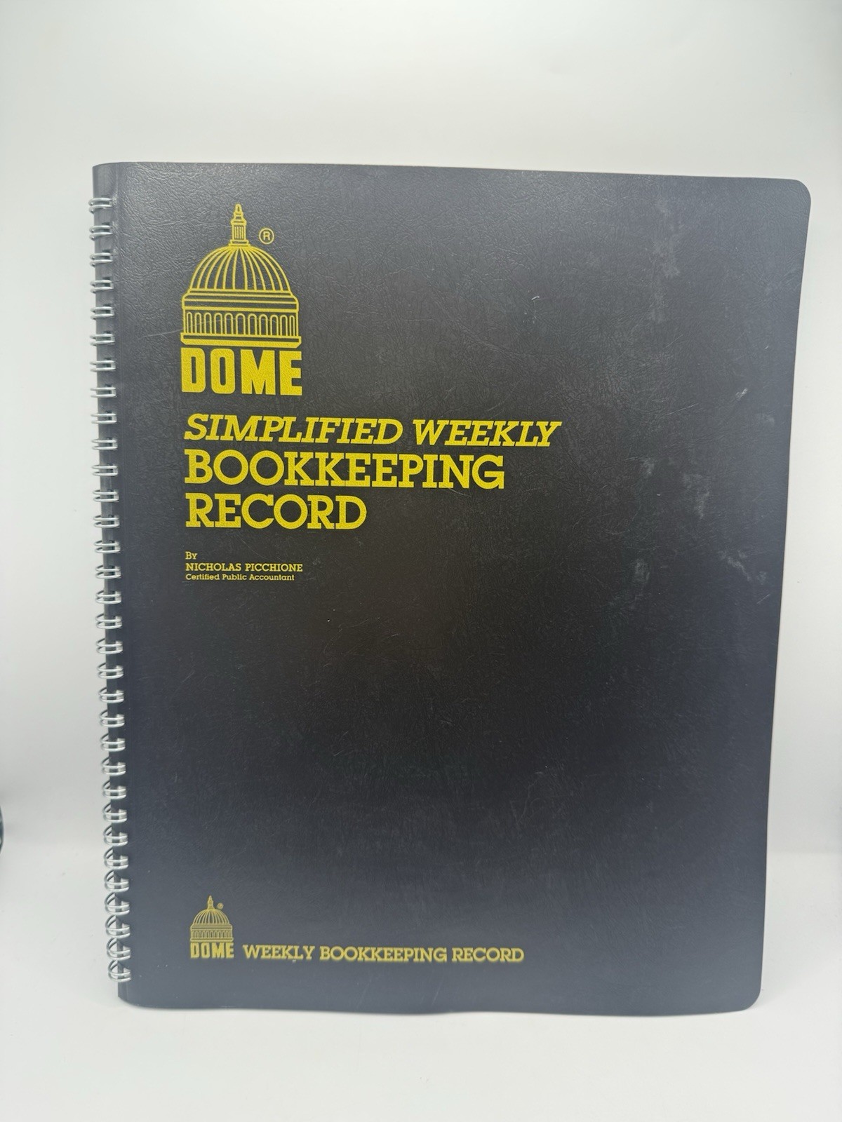 Dome DOM600 Bookkeeping Record Book Weekly 128 Pages 9 x11 Inches not written in