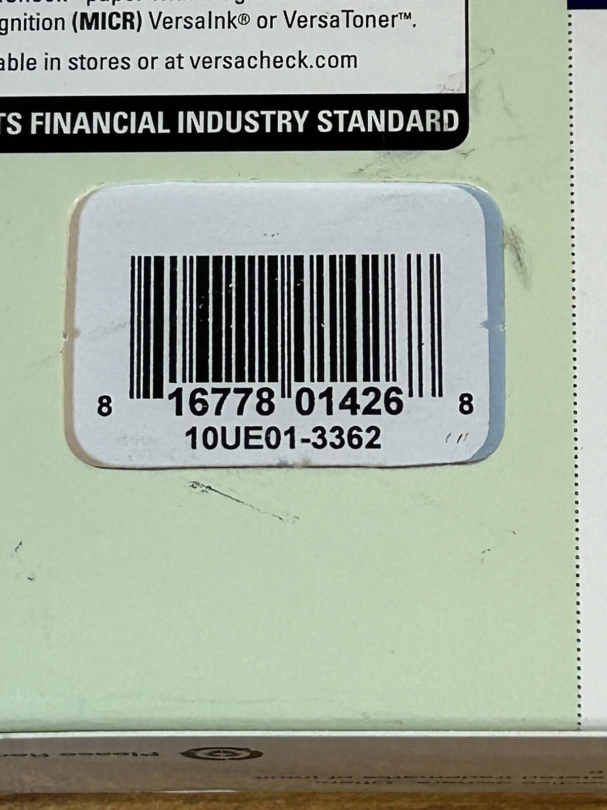 VersaCheck Security Business Check Refills ~ Business Voucher Checks Form #1000
