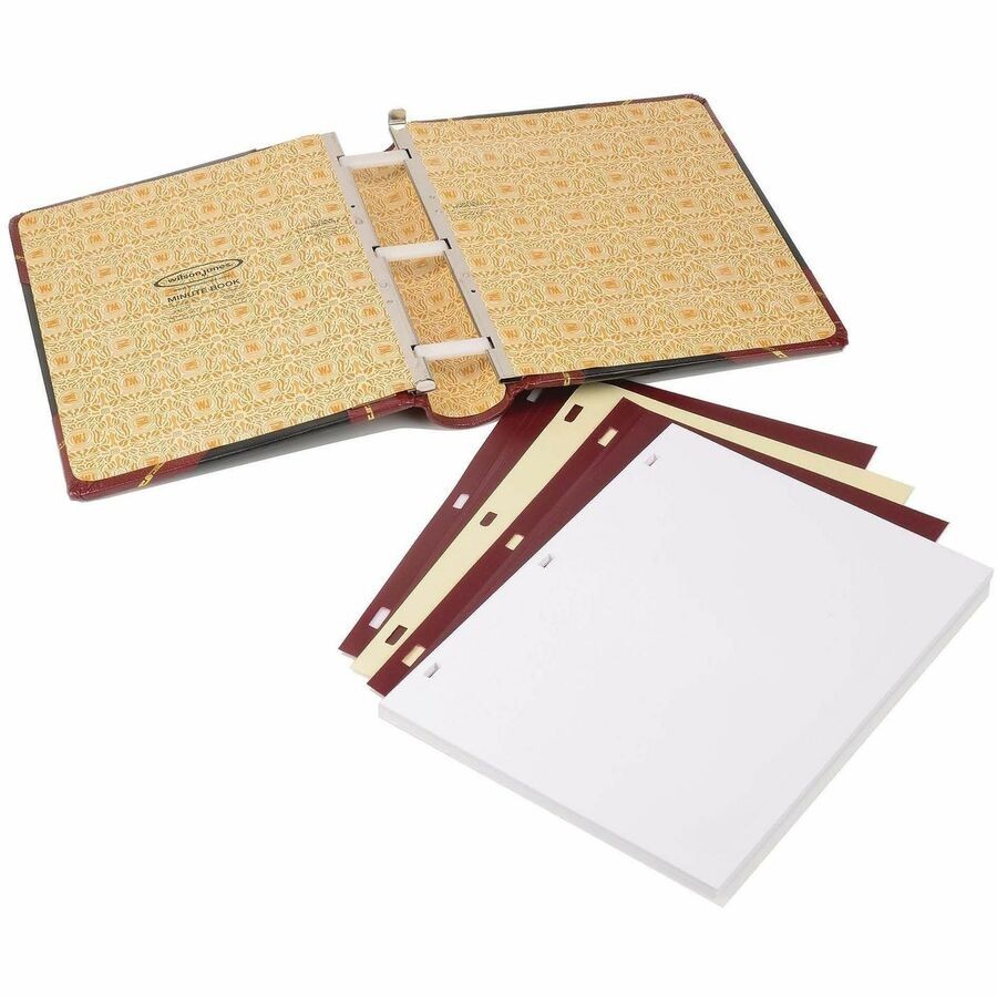 Acco WLJ39715 Minute Book Binder 500 Sheets 11×8.5 Red/Black