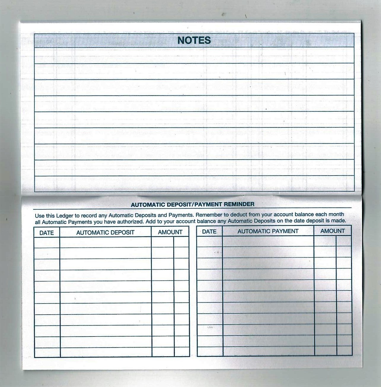 Deluxe Checking Checkbook Transaction Register Brand New