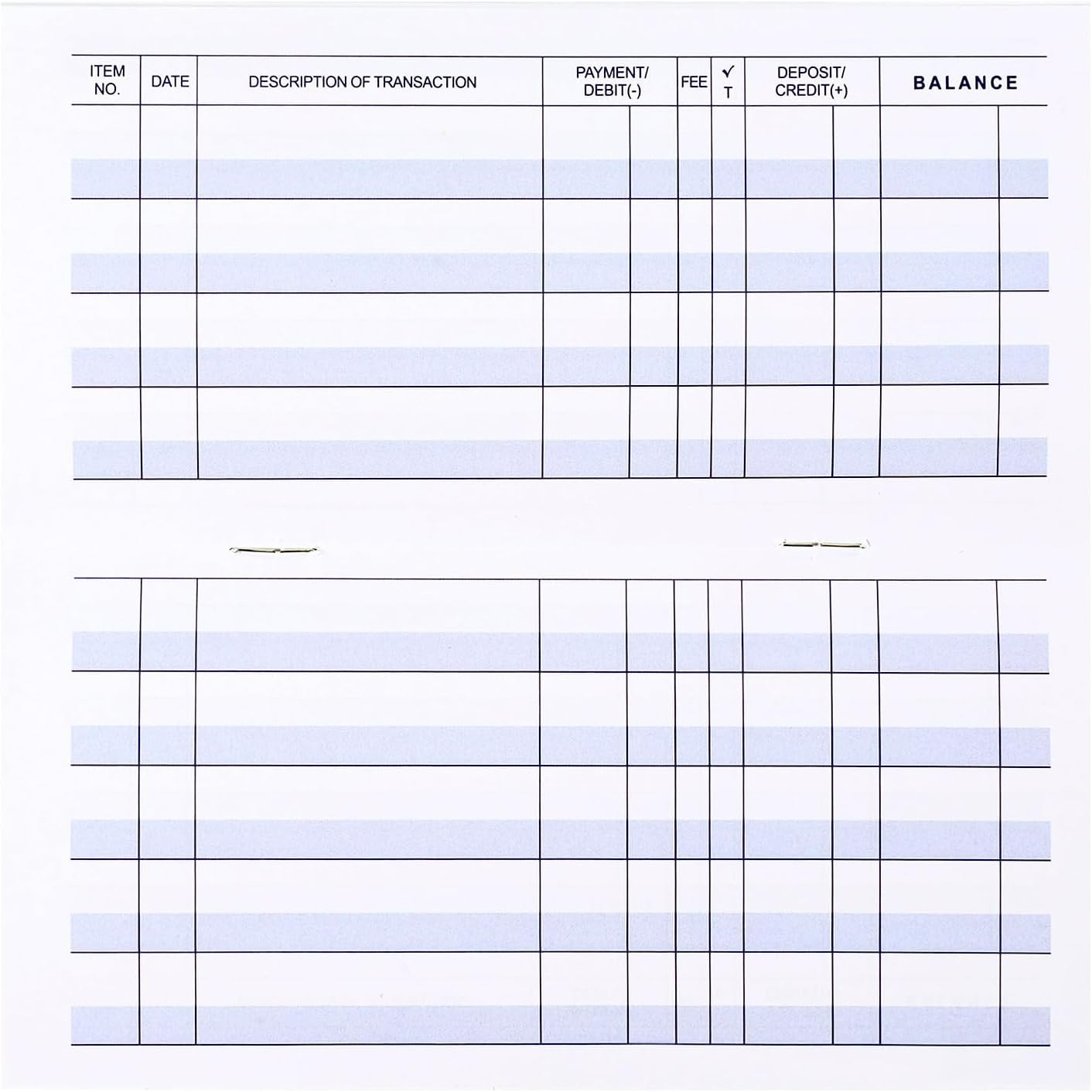 Larger Lines 12 Pack Check Registers for Personal & Business Financial Tracking