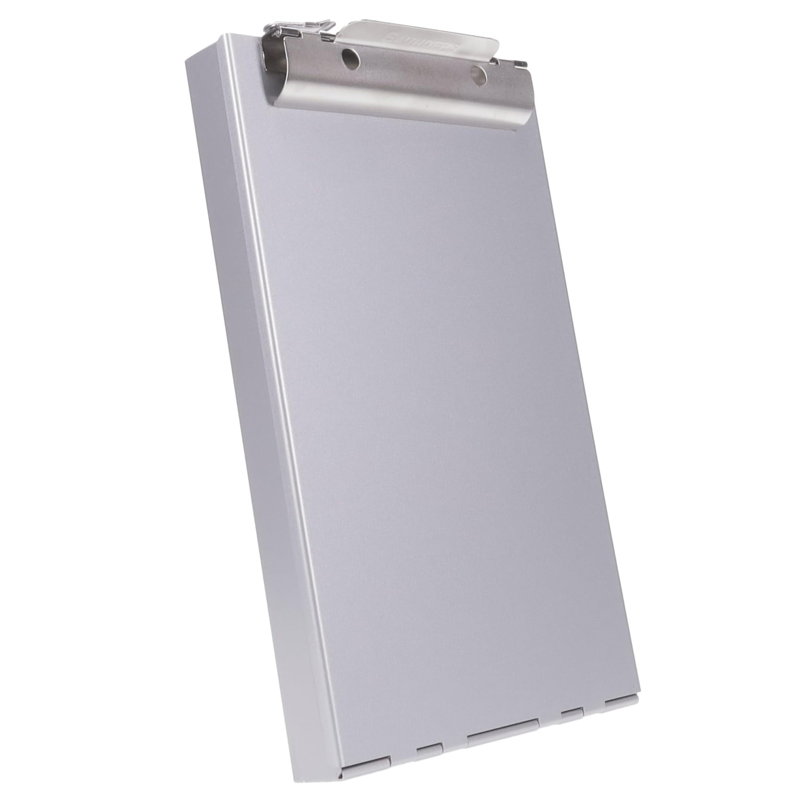 Saunders Recycled Aluminum Memo Size Clipboard with Storage, Memo, Silver