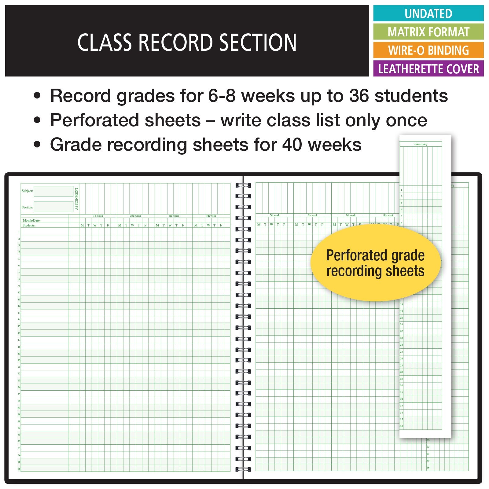 Elan Publishing Company Combination Plan and Record Book: One 8.5″ x 11″