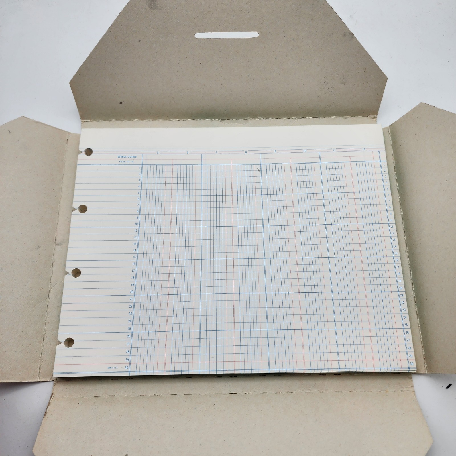 Wilson Jones Accounting Sheets 10-12 Columnar 9-1/4 x 11-7/8 Loose Sheets NOS