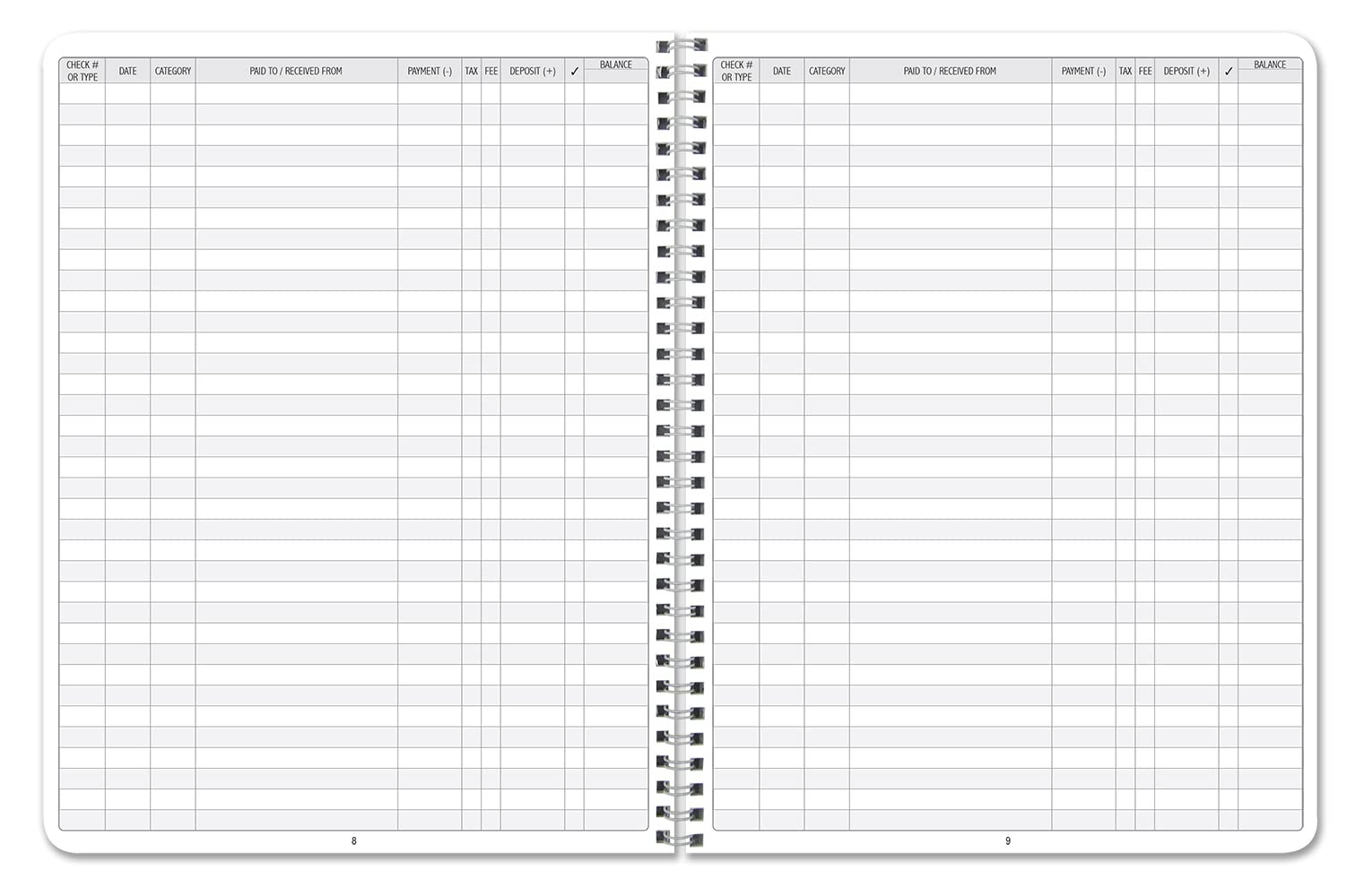 Check Register Book/Transaction Records Log Book/for Personal or Professional…