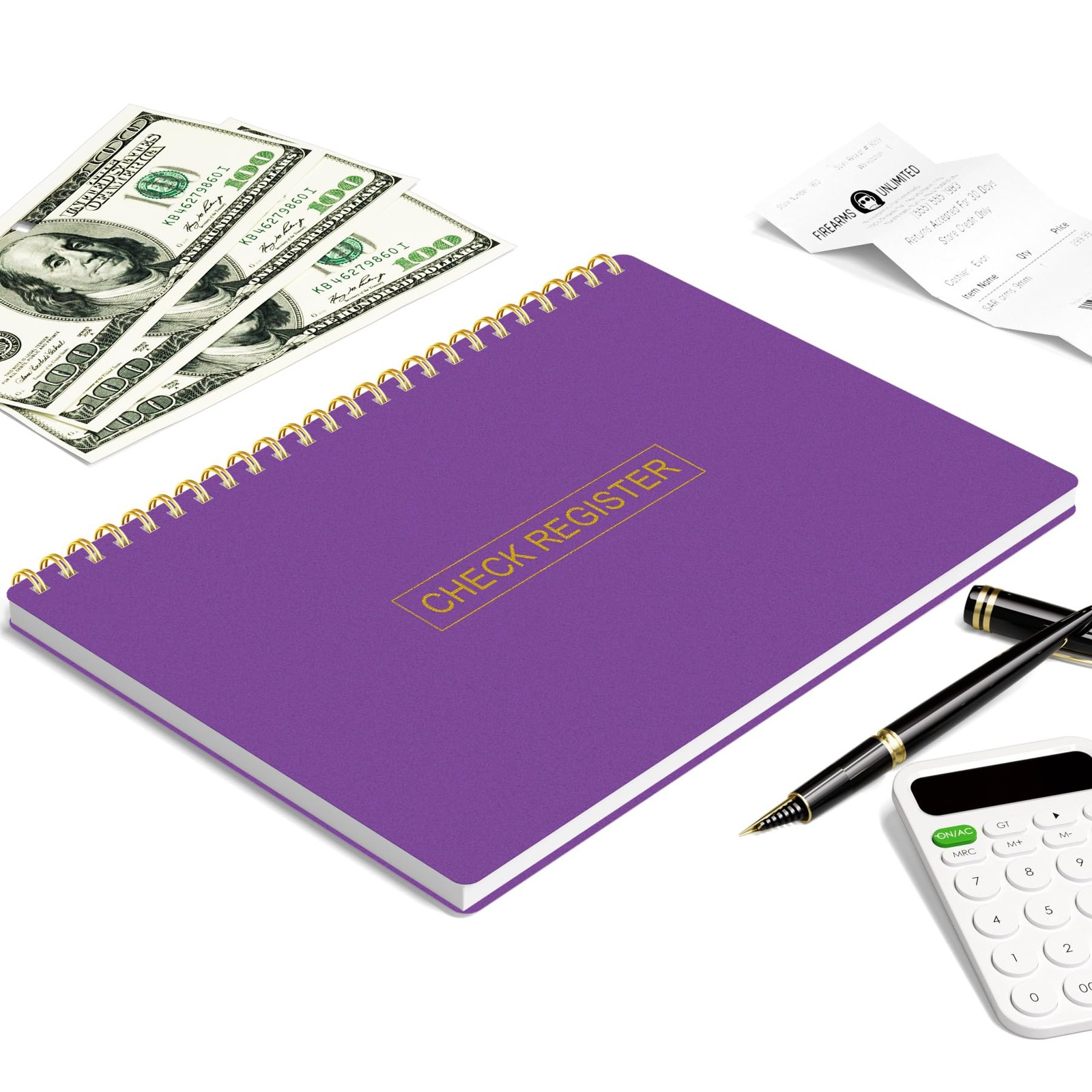 Check Register Ledger Book for Personal Finances, Expenses & Transactions