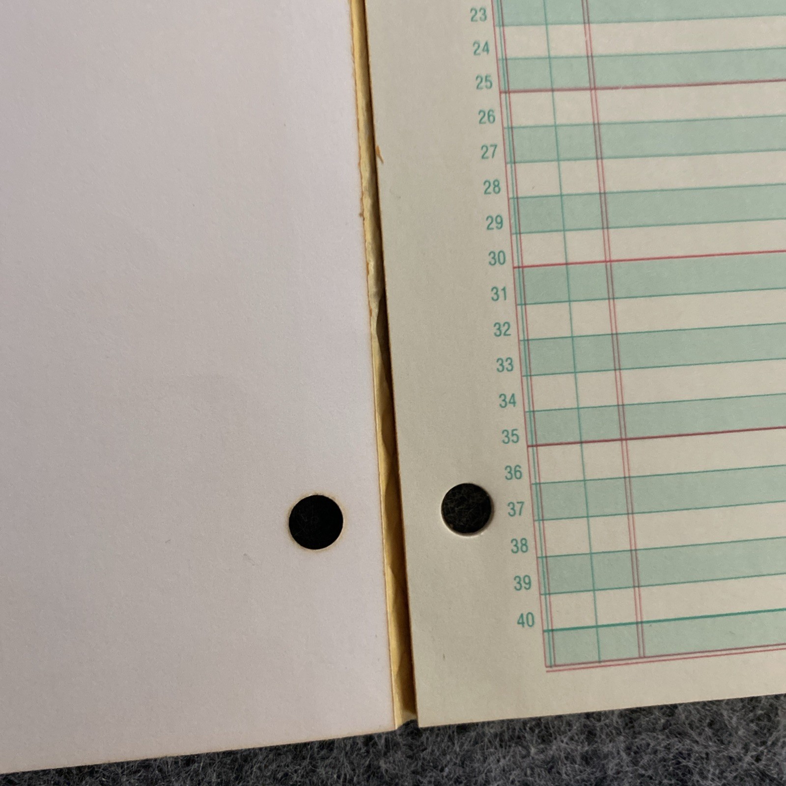 Vintage 1988 Mead Apex 4 Columnar Accounting Pad 45 Of 50 Pages Model 58240
