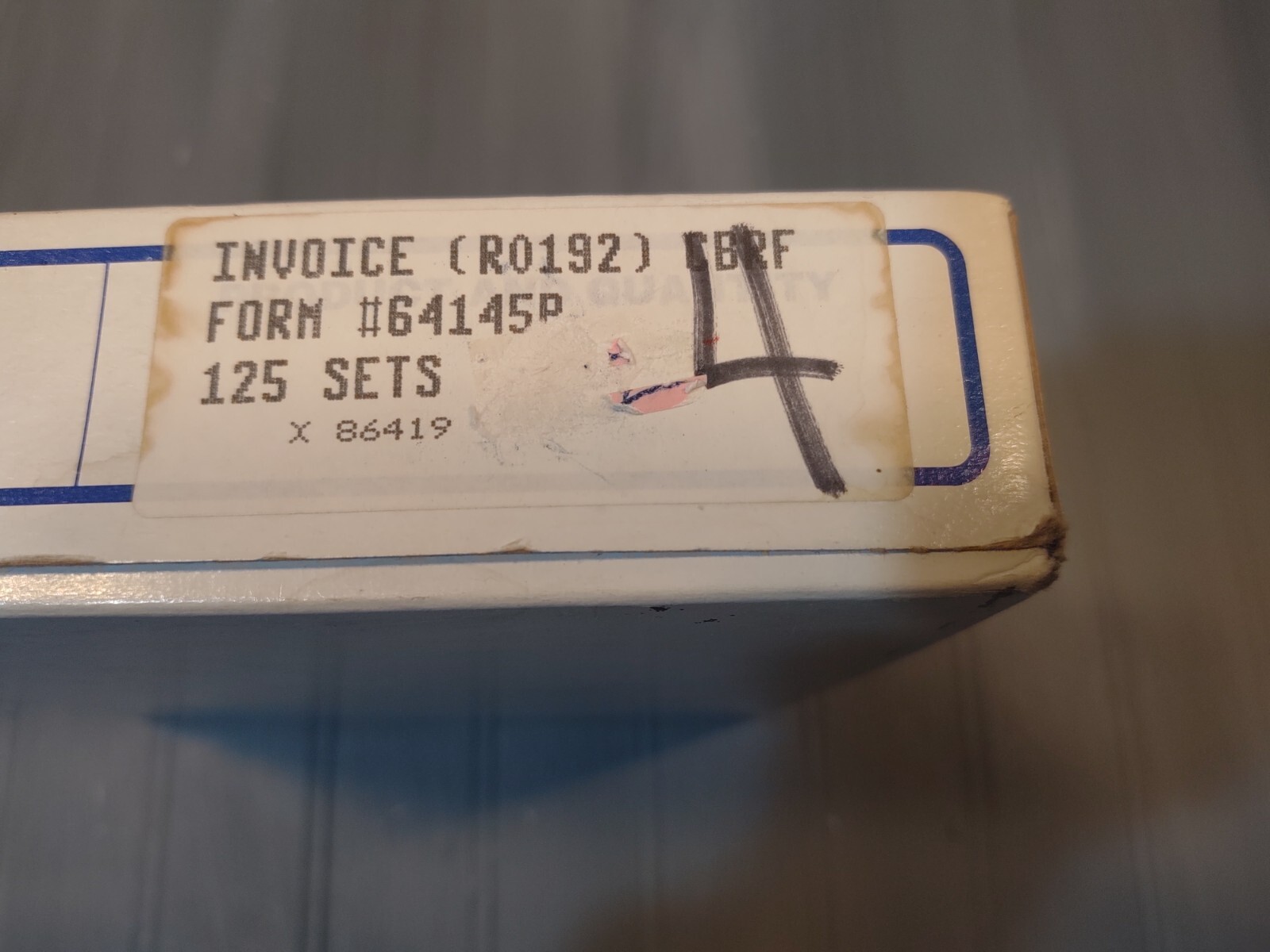 Rapid Forms invoice form 64145p 3-Part Carbonless 125 sets 8″x9″